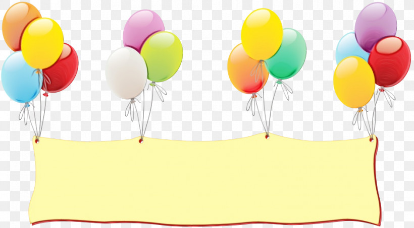 Birthday Royalty-free Free Balloon, PNG, 941x520px, Watercolor, Birthday, Free Balloon, Paint, Powtoon Download Free