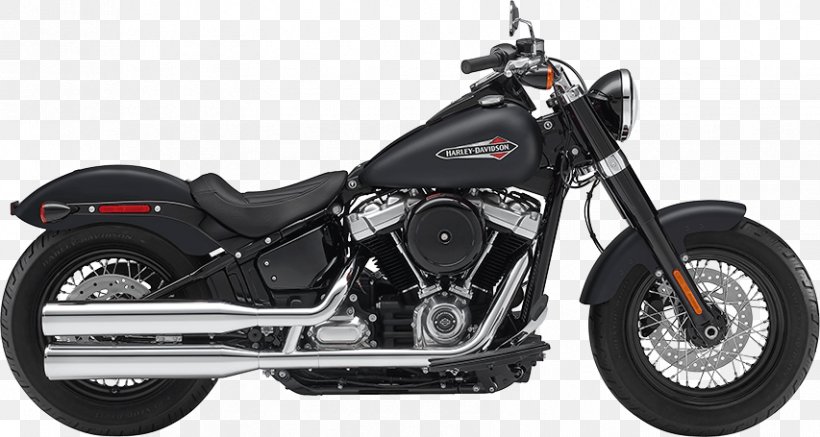 Harley-Davidson Softail Motorcycle Bobber Cruiser, PNG, 853x455px, 2018, Harleydavidson, Automotive Exhaust, Automotive Exterior, Automotive Wheel System Download Free