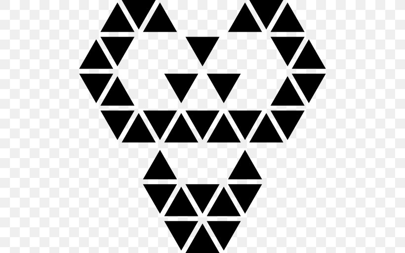 Polygon Symmetry Shape Triangle Point Reflection, PNG, 512x512px, Polygon, Area, Black, Black And White, Face Download Free