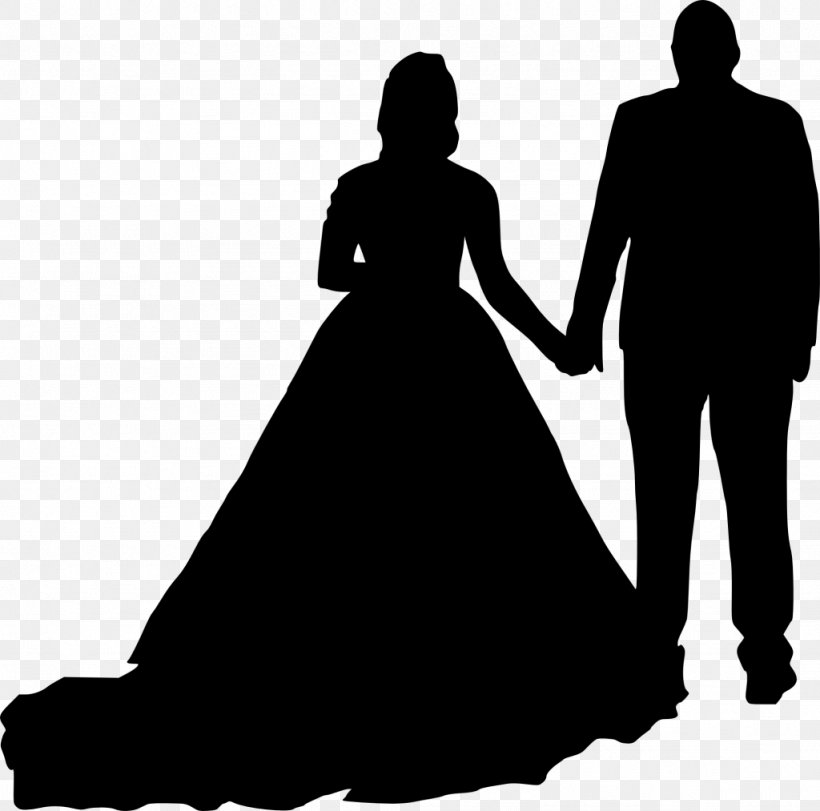 Wedding Invitation Silhouette Bridegroom Clip Art, PNG, 1024x1013px, Wedding Invitation, Black, Black And White, Bride, Bridegroom Download Free