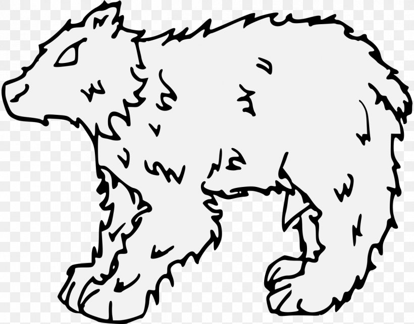 Bear Heraldry Canidae Drawing Clip Art, PNG, 1265x993px, Bear, Animal, Animal Figure, Area, Art Download Free