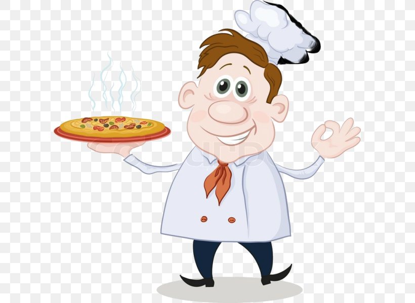 Pizza Clip Art Illustration Chef Vector Graphics, PNG, 607x599px, Pizza, Cartoon, Chef, Cook, Cooking Download Free
