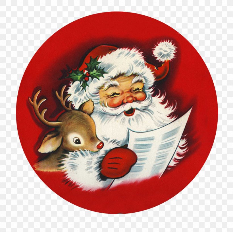 Santa Claus Christmas Ornament Reindeer Wish List, PNG, 833x827px, Santa Claus, Charms Pendants, Christmas, Christmas Card, Christmas Decoration Download Free