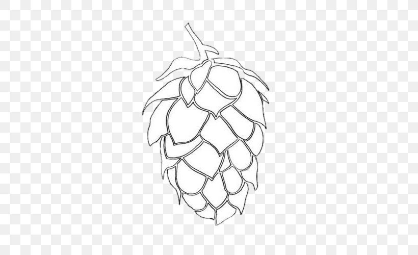 Beer Hops Drawing Stencil Clip Art, PNG, 397x500px, Beer, Ale, Art ...