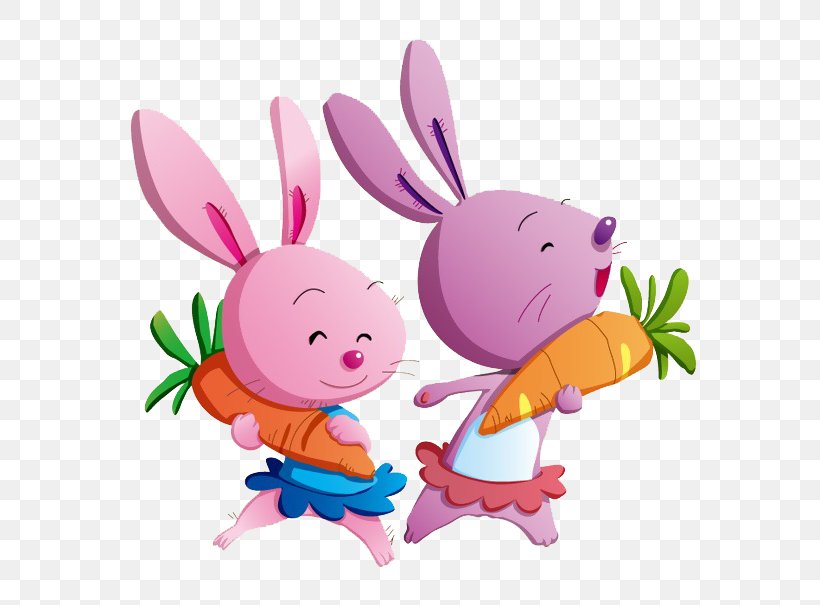 Cartoon Child Rabbit Carrot, PNG, 605x605px, Cartoon, Animal, Carrot, Child, Childrens Song Download Free