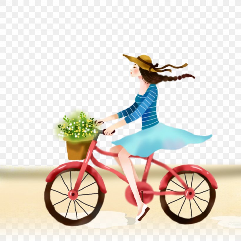 Cycling Bicycle Illustration, PNG, 945x945px, Watercolor, Cartoon, Flower, Frame, Heart Download Free
