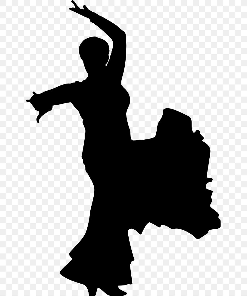 Dance Flamenco Silhouette, PNG, 647x981px, Watercolor, Cartoon, Flower, Frame, Heart Download Free