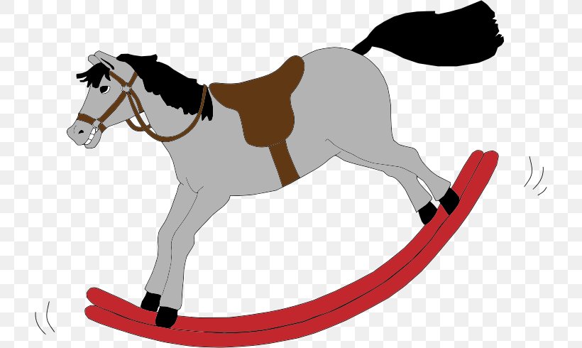 Rocking Horse Clip Art, PNG, 722x490px, Rocking Horse, Animal Figure, Blue, Bridle, Creative Market Download Free