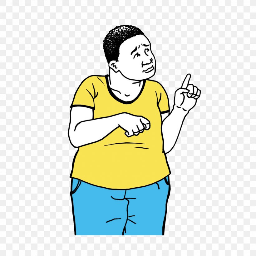 Cartoon Facial Expression Yellow Finger Arm, PNG, 1465x1465px, Cartoon, Arm, Facial Expression, Finger, Gesture Download Free