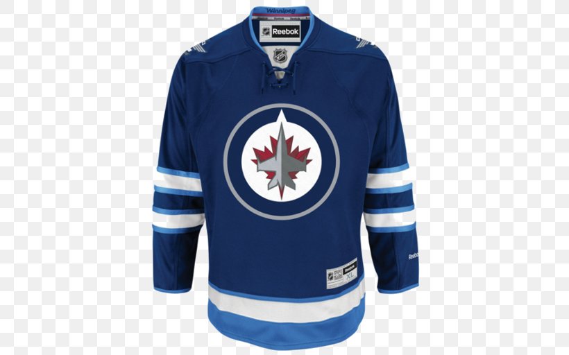 Winnipeg Jets National Hockey League Hockey Jersey NHL Uniform, PNG, 512x512px, Winnipeg Jets, Active Shirt, Adidas, Blue, Brand Download Free