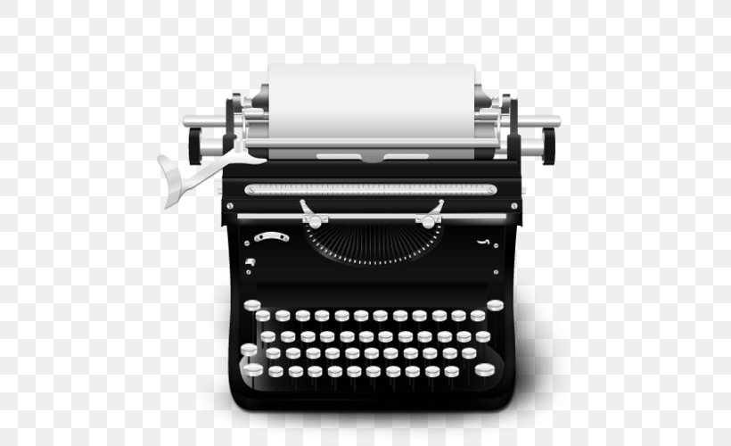 Typewriter Ribbon Clip Art, PNG, 500x500px, Typewriter, Antique, Ibm Selectric Typewriter, Office Equipment, Office Supplies Download Free