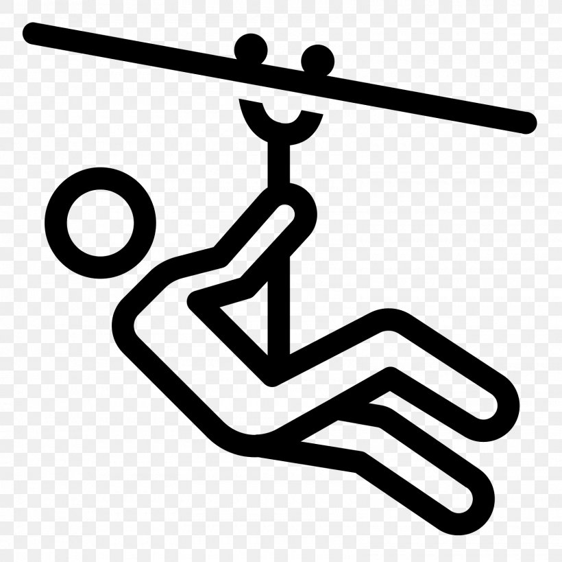 Zip-line Wire Clip Art, PNG, 1600x1600px, Zipline, Area, Black And White, Rope, Symbol Download Free