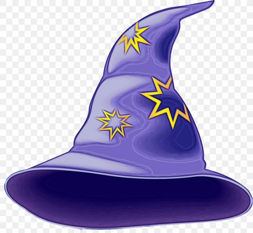 Witch Hat Purple Costume Hat Hat Costume Accessory, PNG, 868x800px, Watercolor, Cap, Costume Accessory, Costume Hat, Electric Blue Download Free