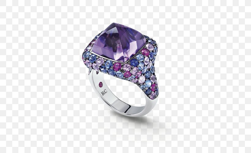 Amethyst Ring Sapphire Jewellery Diamond, PNG, 500x500px, Amethyst, Birthstone, Bracelet, Brown Diamonds, Carat Download Free