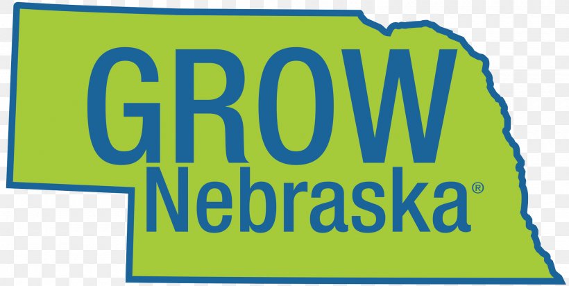 Logo GROW Nebraska Brand Font Product, PNG, 2000x1007px, Logo, Area, Banner, Blue, Brand Download Free