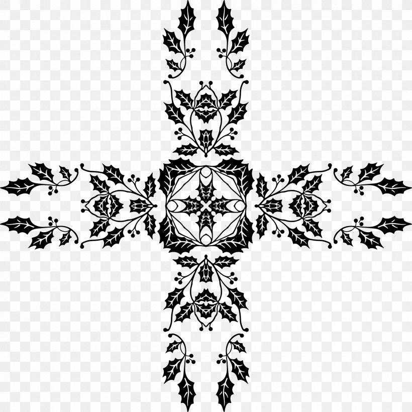 Clip Art, PNG, 2400x2400px, Line Art, Black, Black And White, Cross, Flower Download Free