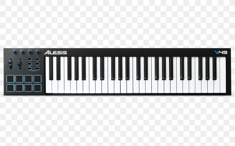 MIDI Controllers MIDI Keyboard Musical Keyboard, PNG, 3000x1875px, Watercolor, Cartoon, Flower, Frame, Heart Download Free