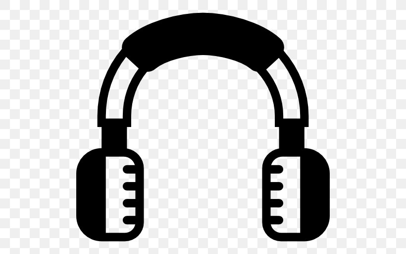 Headphones Earphone, PNG, 512x512px, Headphones, Audio, Audio Equipment, Black And White, Computer Download Free