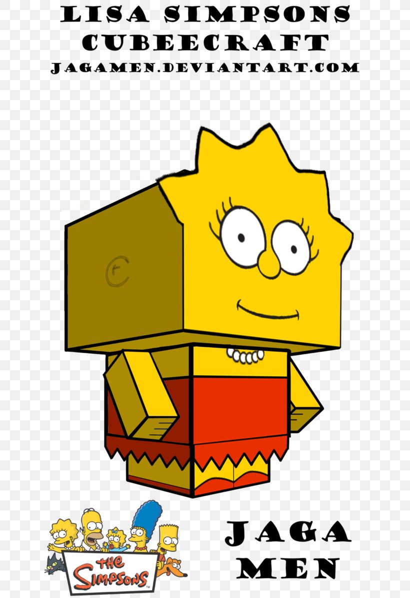 Paper Model Lisa Simpson Bart Simpson Paper Toys, PNG, 669x1195px, 3d Computer Graphics, 3d Modeling, Paper, Animated Series, Area Download Free