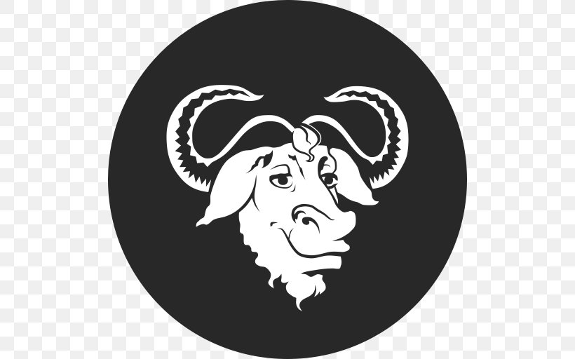 GNU Compiler Collection GNU Make GNU Project, PNG, 512x512px, Gnu Compiler Collection, Bash, Black, Black And White, Cattle Like Mammal Download Free