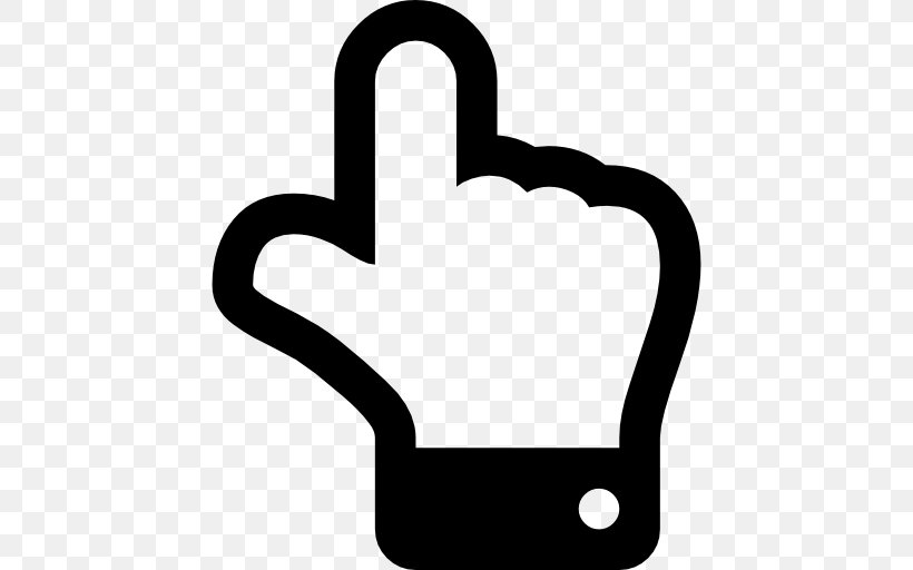 Index Finger Hand, PNG, 512x512px, Index Finger, Area, Black And White, Finger, Font Awesome Download Free