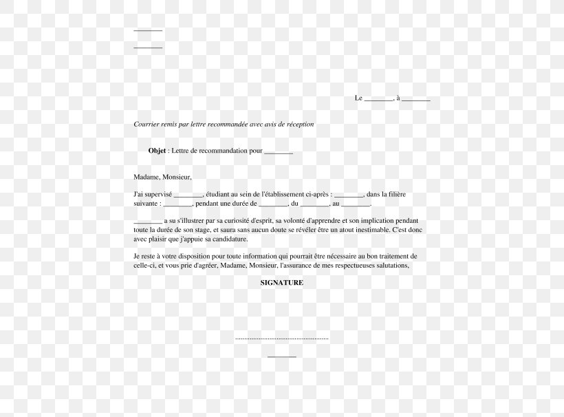 Letter Of Recommendation Document Intern Curriculum Vitae, PNG, 532x606px, Letter Of Recommendation, Amendment, Area, Berufsausbildung, Brand Download Free