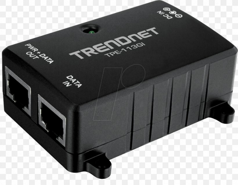 Power Over Ethernet Gigabit Ethernet TRENDnet IEEE 802.3at, PNG, 1000x779px, Power Over Ethernet, Ac Adapter, Adapter, Cable, Computer Network Download Free