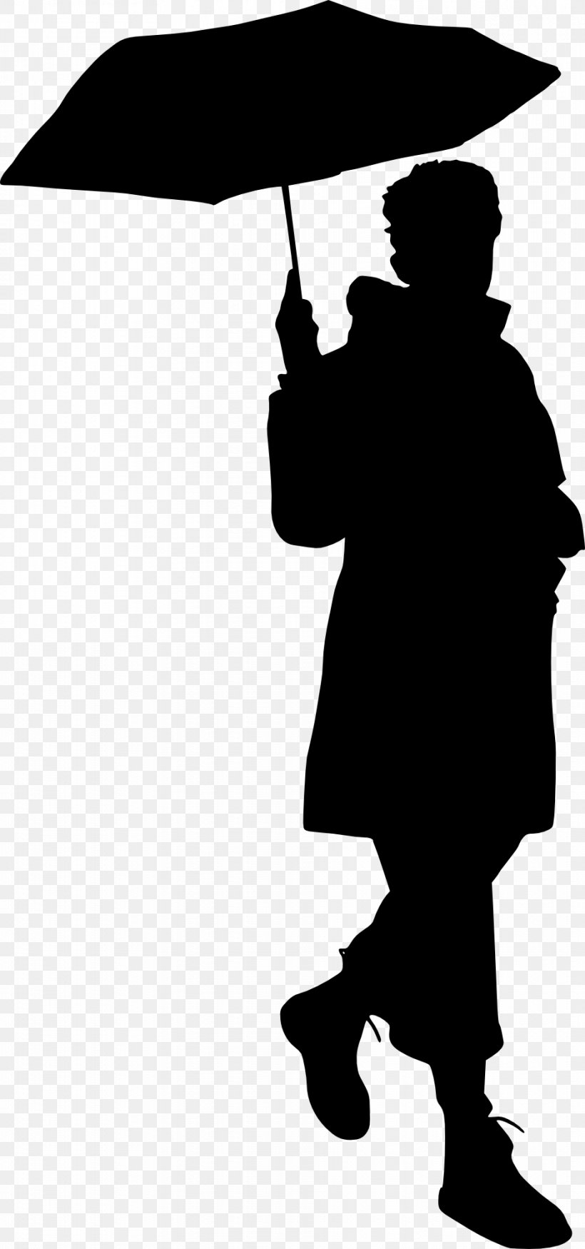 Silhouette Drawing Clip Art, PNG, 937x2000px, Silhouette, Black And White, Cartoon, Drawing, Fashion Accessory Download Free