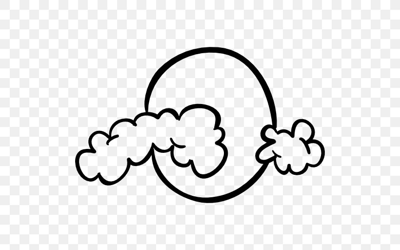 Full Moon Cloud Clip Art, PNG, 512x512px, Full Moon, Area, Black, Black And White, Body Jewelry Download Free