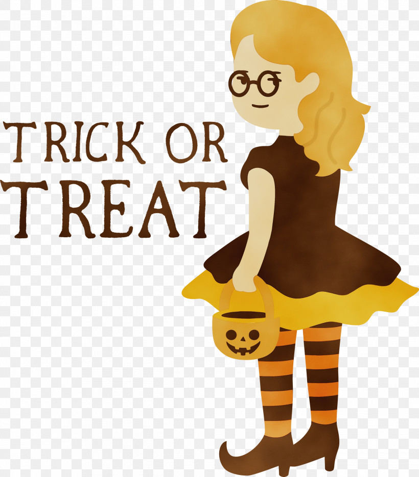 Drawing Cartoon Logo Trick-or-treating Painting, PNG, 2630x3000px, Trick Or Treat, Cartoon, Drawing, Halloween, Line Download Free