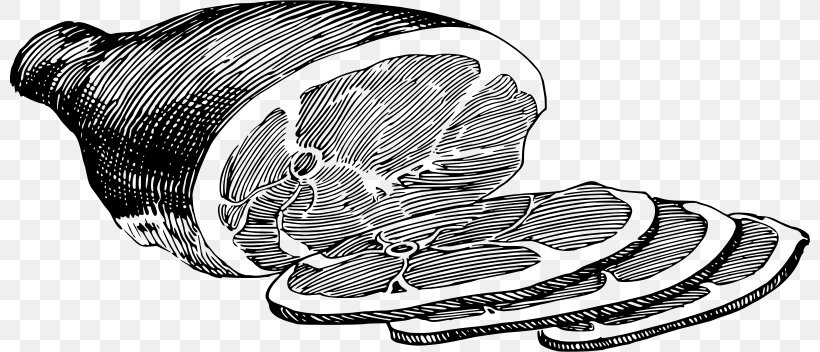 Ham And Cheese Sandwich Drawing Ham And Eggs, PNG, 800x352px, Ham And Cheese Sandwich, Auto Part, Automotive Design, Black And White, Cartoon Download Free