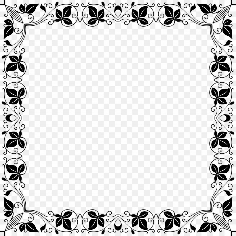Picture Frames Silhouette Clip Art, PNG, 2308x2308px, Picture Frames, Art, Black, Black And White, Body Jewelry Download Free