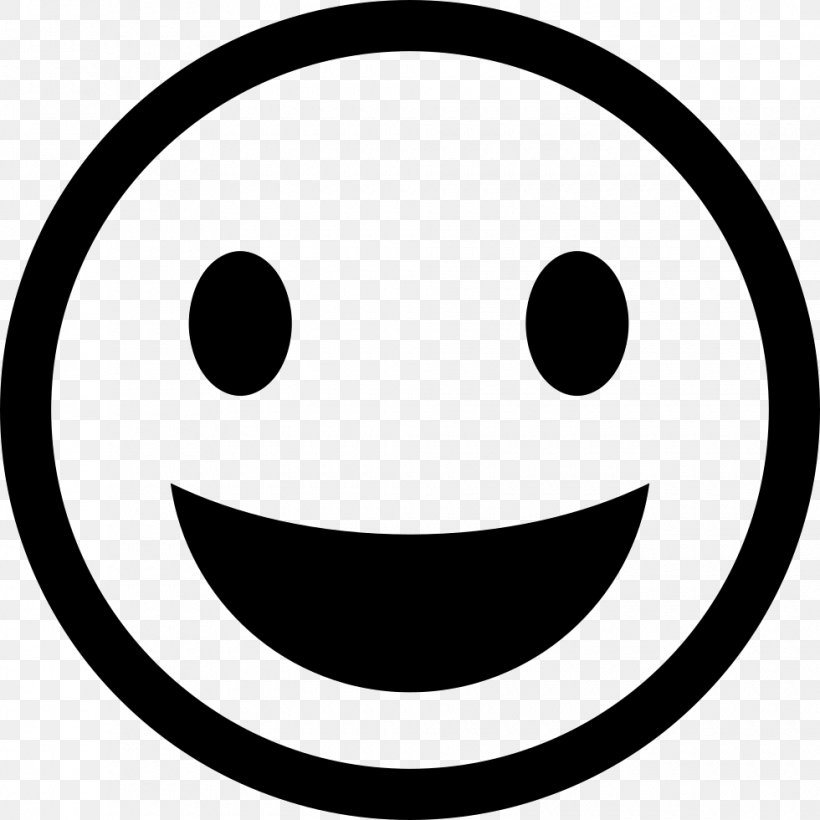 Smiley Emoticon, PNG, 980x980px, Smiley, Black And White, Emoticon, Emotion, Face Download Free