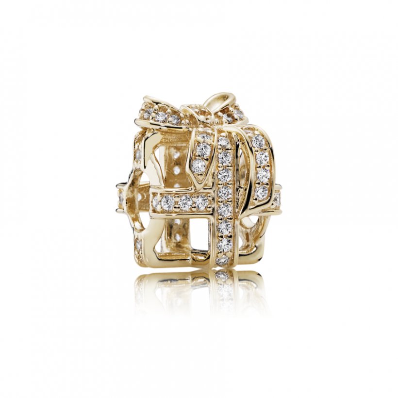 All Wrapped Up In Gold PANDORA Openwork Charm Charm Bracelet Cubic Zirconia, PNG, 900x900px, Pandora, Bling Bling, Charm Bracelet, Cubic Zirconia, Diamond Download Free