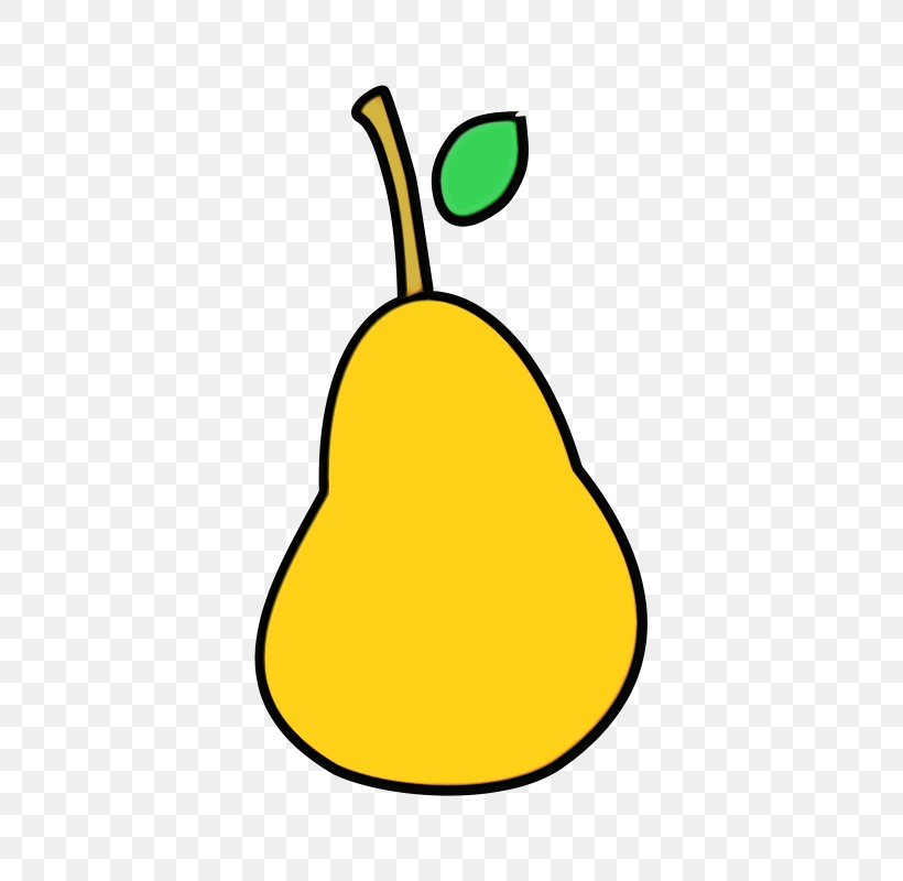 Pear Pear Yellow Tree Clip Art, PNG, 563x800px, Watercolor, Fruit, Paint, Pear, Plant Download Free