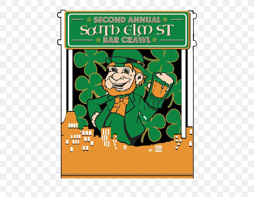 Saint Patrick's Day Pub Crawl Graphic Design, PNG, 517x636px, Saint Patrick S Day, Area, Bar, Brewery, Cartoon Download Free