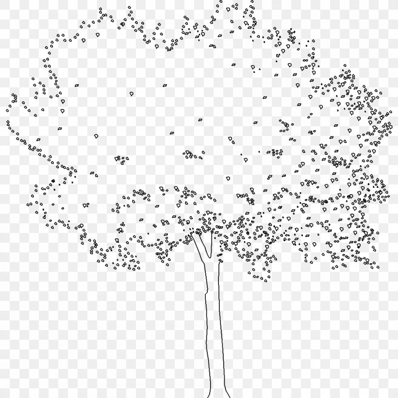 Tree Axonometric Projection Woody Plant Line Art Drawing, PNG, 1000x1000px, Tree, Archicad, Architecture, Area, Autocad Download Free