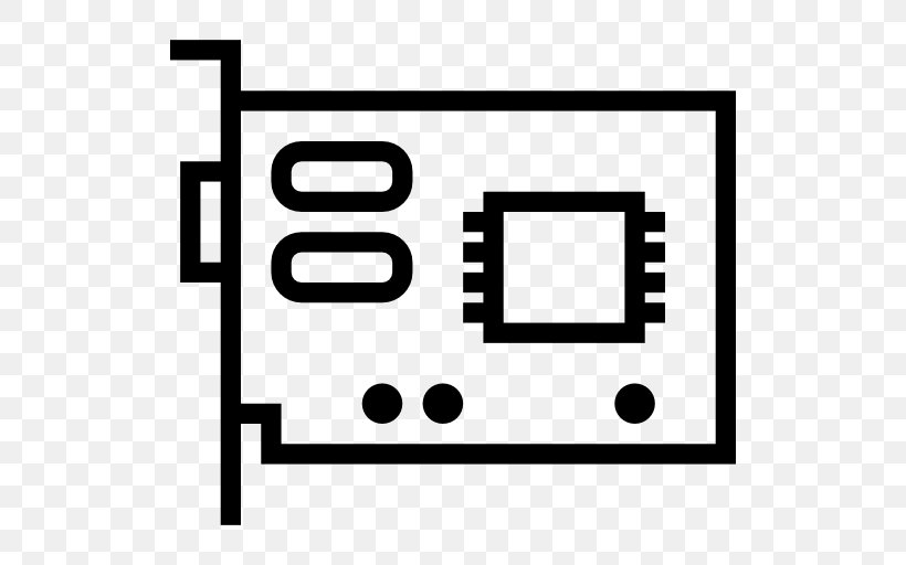 Computer, PNG, 512x512px, Graphics Cards Video Adapters, Area, Black, Black And White, Brand Download Free