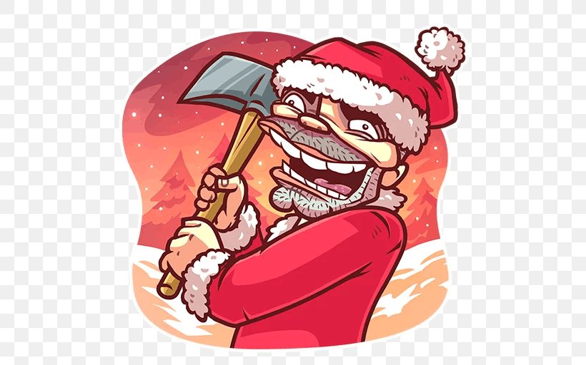 Santa Claus Bad Santa Clip Art Sticker Christmas Day, PNG, 512x512px, Watercolor, Cartoon, Flower, Frame, Heart Download Free