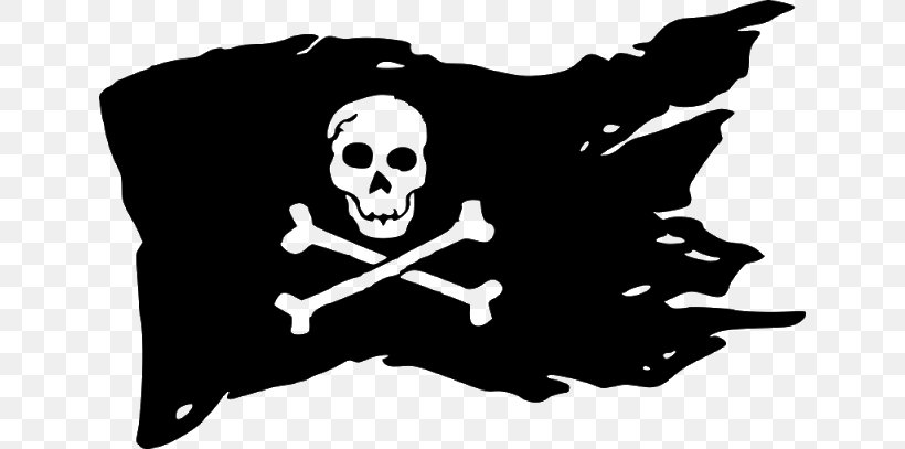 Jolly Roger Flag Piracy Decal Clip Art, PNG, 640x407px, Jolly Roger, Black, Black And White, Bone, Buccaneer Download Free