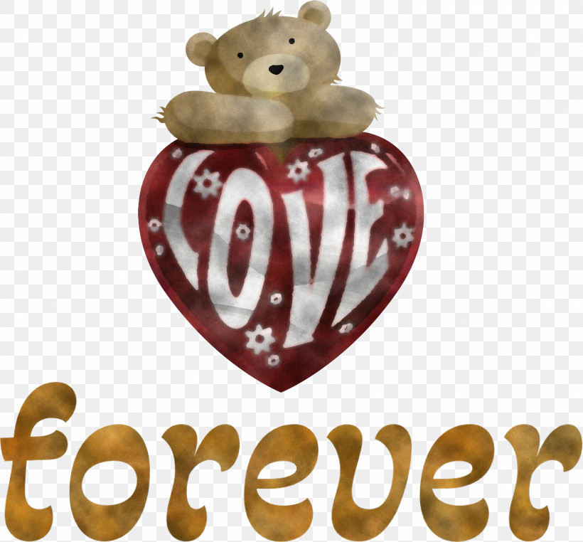 Love Forever Valentines Day, PNG, 3000x2790px, Love Forever, Balloon, Bears, Brush, Christmas Ornament M Download Free