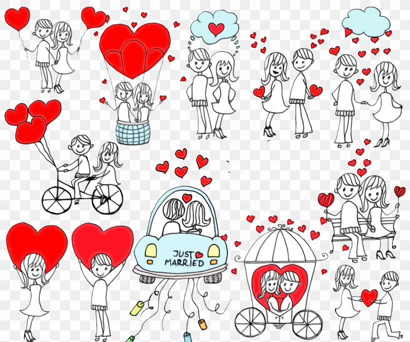 Red White Line Art Clip Art Pattern, PNG, 1500x1250px, Watercolor, Heart, Line Art, Paint, Red Download Free