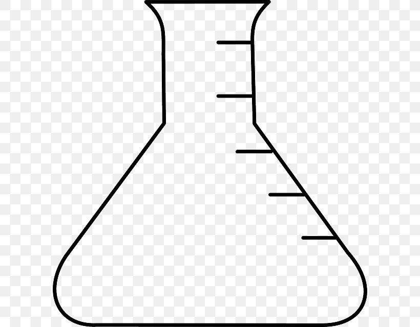 Clip Art Beaker Laboratory Flasks Erlenmeyer Flask Openclipart, PNG, 614x640px, Beaker, Area, Black, Black And White, Centrifuge Download Free