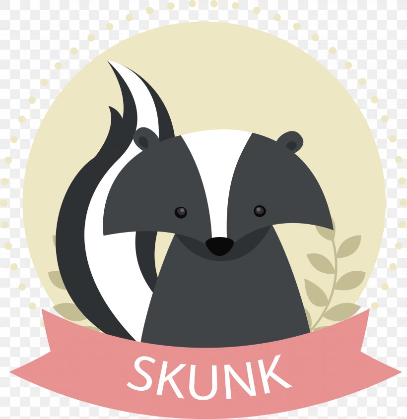 Dog Animal Euclidean Vector Cuteness, PNG, 2886x2975px, Skunk, Animal, Bear, Carnivoran, Dog Like Mammal Download Free