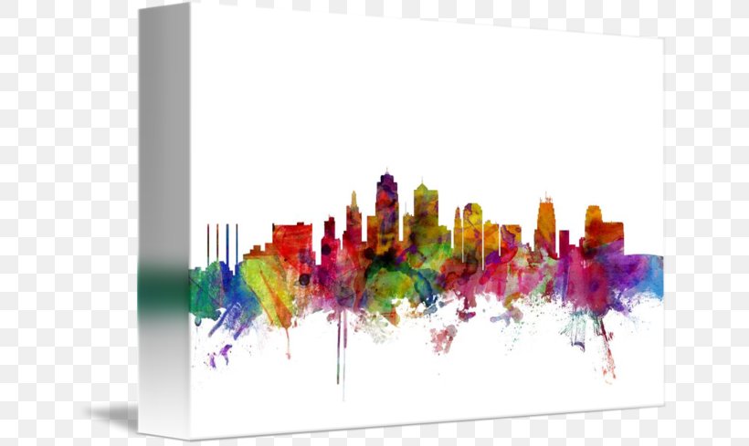Kansas City Canvas Print Mural Skyline, PNG, 650x489px, Kansas City, Art, Canvas, Canvas Print, City Download Free