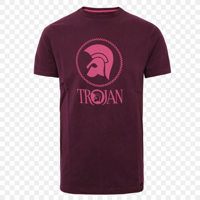 T-shirt Trojan Box Set Series Trojan Records Logo Pink M, PNG, 1000x1000px, Tshirt, Active Shirt, Brand, Logo, Magenta Download Free
