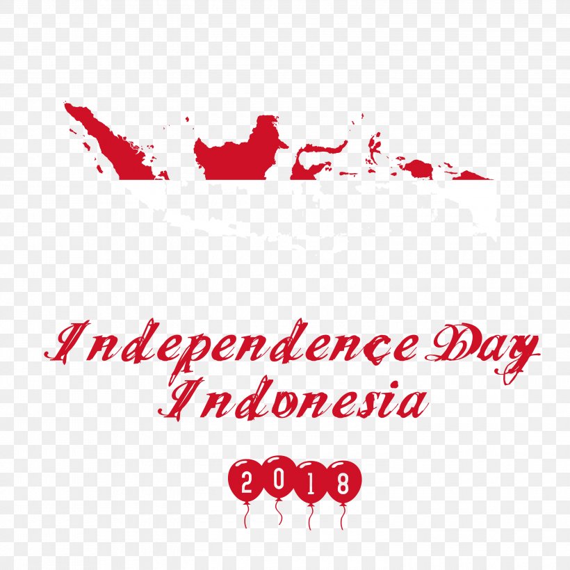 2018 Independence Day Indonesia., PNG, 3000x3000px, Watercolor, Cartoon, Flower, Frame, Heart Download Free