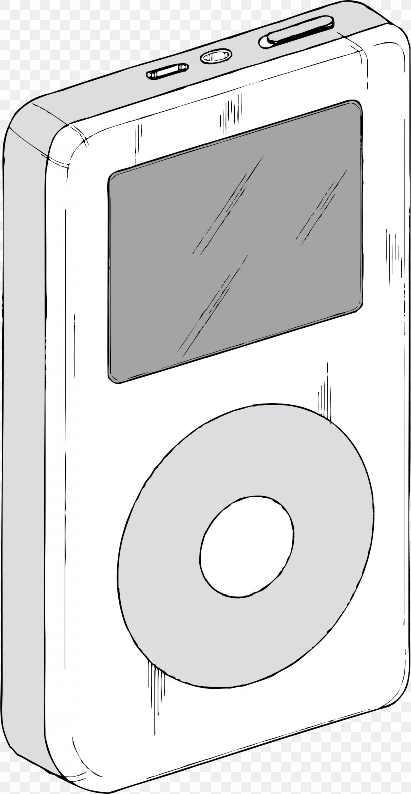 IPod Touch IPod Shuffle Media Player Clip Art, PNG, 1242x2400px, Ipod Touch, Electronics, Hardware, Hardware Accessory, Inkscape Download Free