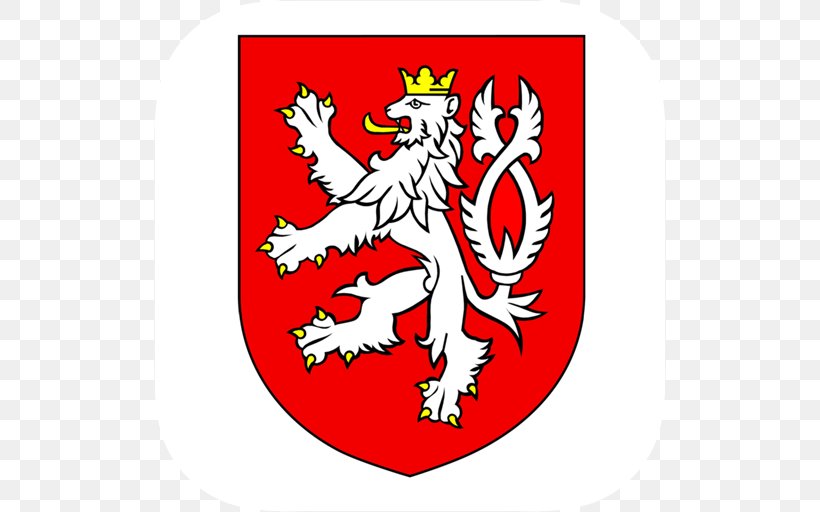 Coat Of Arms Of The Czech Republic Bohemia Flag Of The Czech Republic Lion, PNG, 512x512px, Coat Of Arms Of The Czech Republic, Area, Art, Artwork, Bohemia Download Free