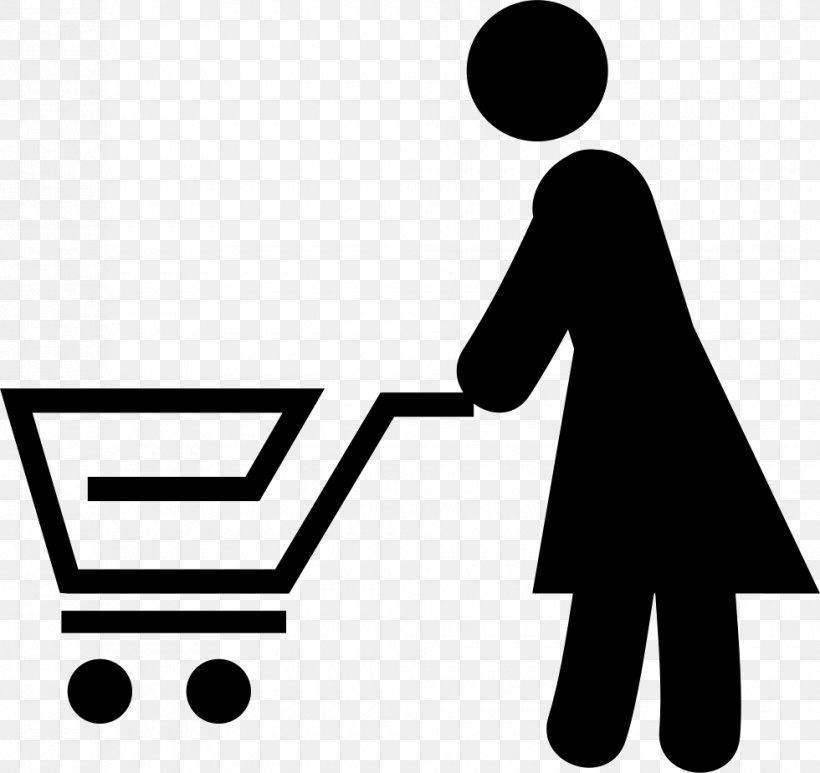 Shopping Cart, PNG, 980x924px, Shopping Cart, Area, Bag, Black, Black And White Download Free